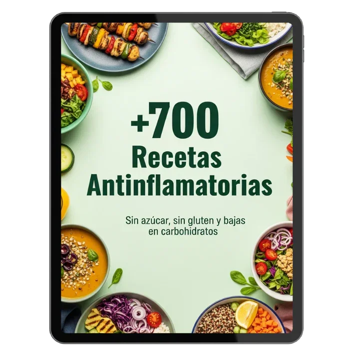 Recetario Antiinflamatorio + de  700 Recetasº14,99 Recetas Saludables