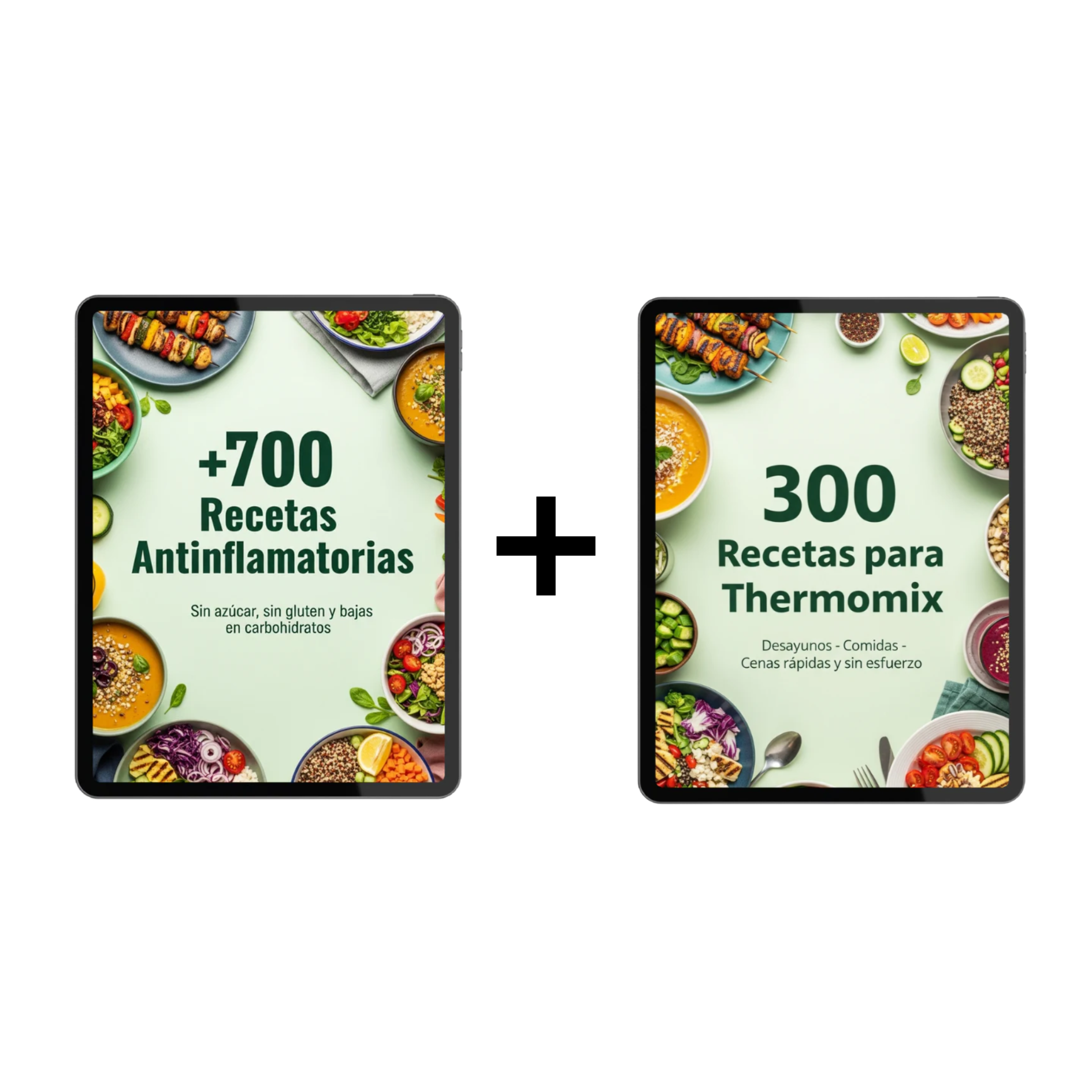 Recetario Antiinflamatorio 700 Recetas + 300 Recetas para Thermomix Recetas Saludables