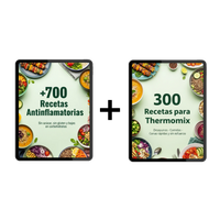 Recetario Antiinflamatorio 700 Recetas + 300 Recetas para Thermomix